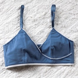 Brassière BÉRÉNICE coton bio MINÉRAL-ÉCRU