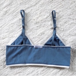 Brassière BÉRÉNICE coton bio MINÉRAL-ÉCRU