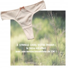 String SOIZIC coton bio rose poudre